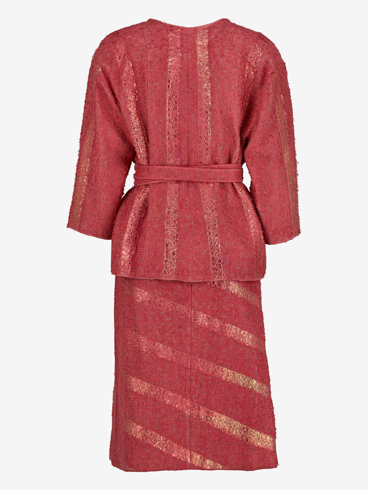 Chanel Pink Bouclé Suit MZ1914018  Chanel 