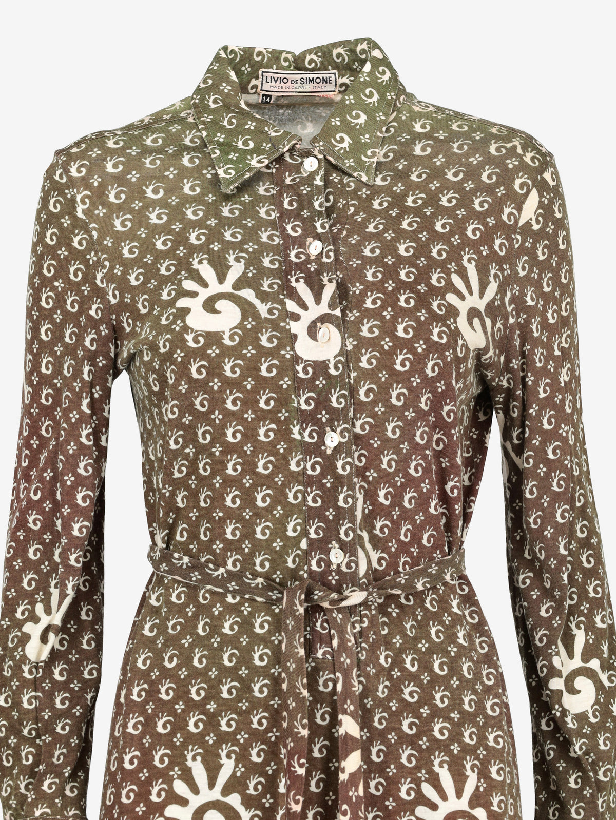 Livio De Simone - Made in Capri, Italy 1970s Dress Z101456  De Simone 
