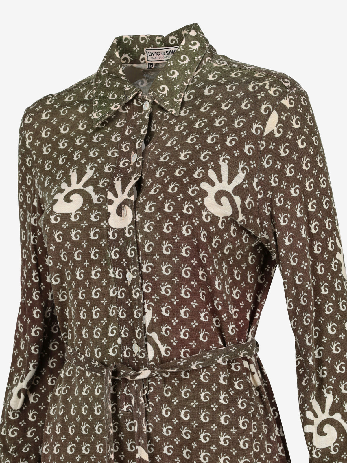 Livio De Simone - Made in Capri, Italy 1970s Dress Z101456  De Simone 