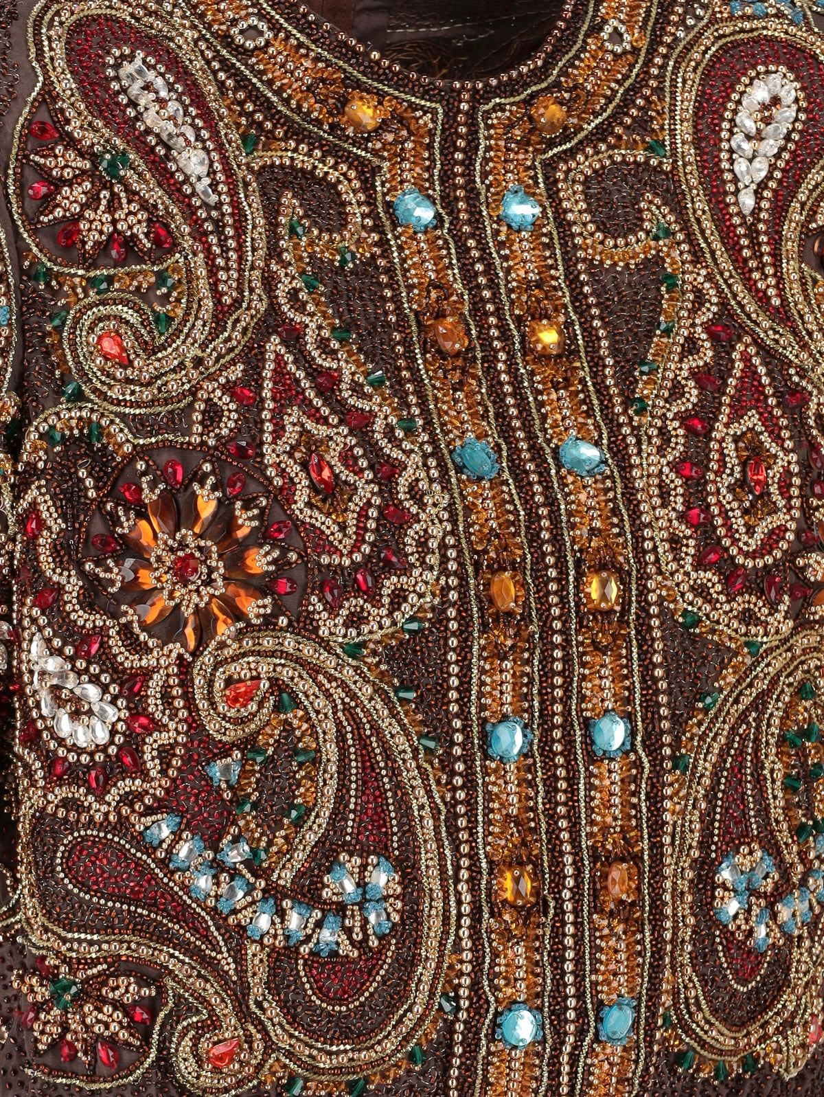 S. Raccuzzi Embellished Paisley Evening Jacket MZ1914098  Sofia Roccuzzo 