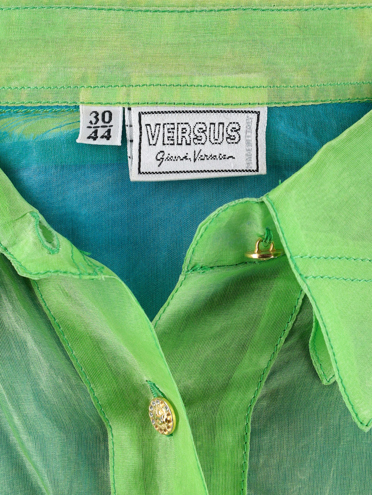 Versus Versace 1990s Shirt in Silk Organza MR205443  Versace 
