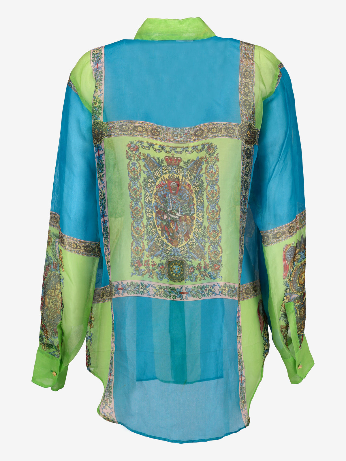 Versus Versace 1990s Shirt in Silk Organza MR205443  Versace 