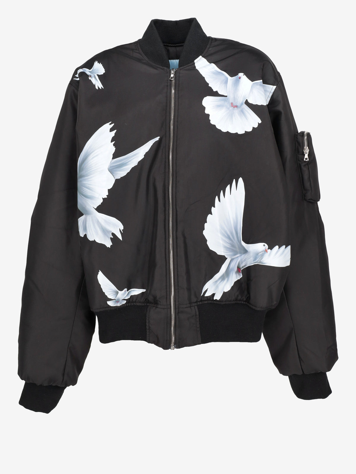 3.Paradis Freedom Doves MA-1 Bomber Jacket RU21726.18  Vintage 