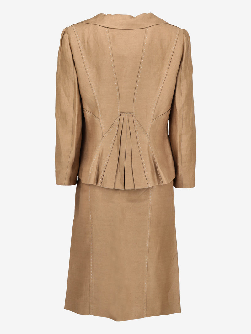 Alberta Ferretti Tailored Suit with Exposed Stitching Detail CVB22.33.2  Alberta Ferretti 