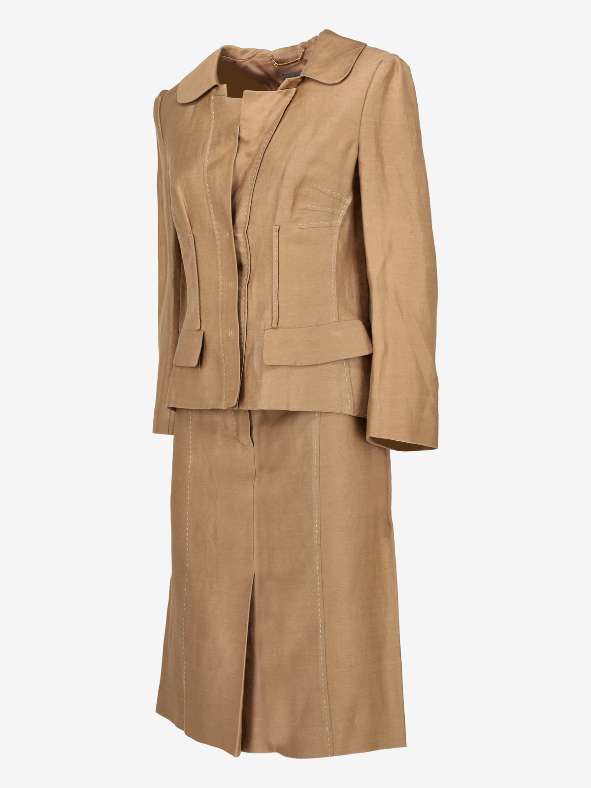 Alberta Ferretti Tailored Suit with Exposed Stitching Detail CVB22.33.2  Alberta Ferretti 