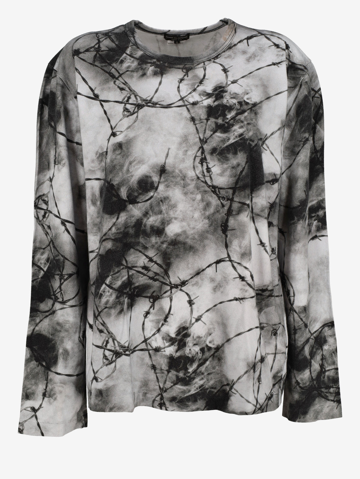 Comme des Garçons Dark Barbed Wire Print Cotton Sweater MU260922.44  Comme des Garçons 