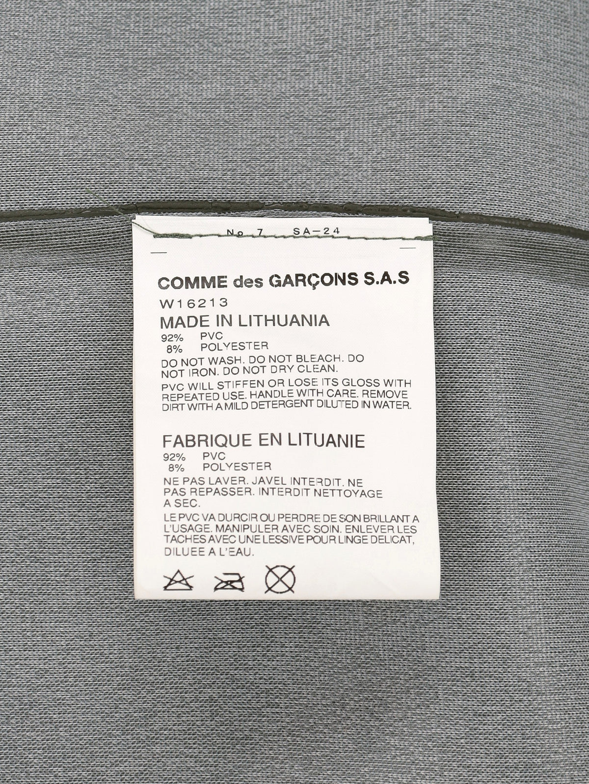 Comme des Garçons Sailor-Inspired Raincoat RU21726.37  Comme des Garçons 