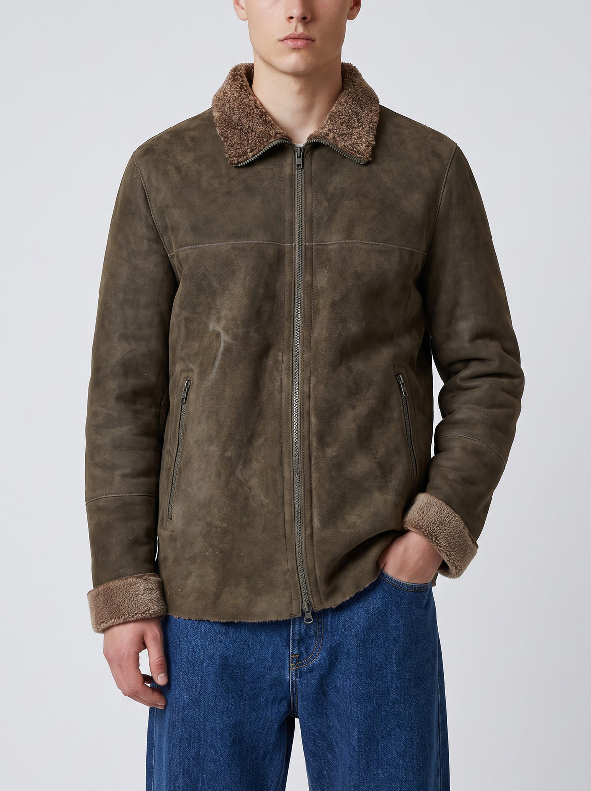 Vintage Rabbit Shearling Jacket RU21726.35  Drome 