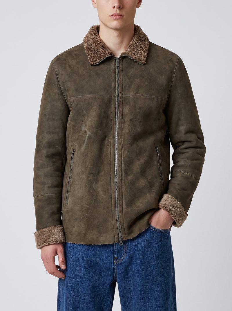 Vintage Rabbit Shearling Jacket RU21726.35  Drome 