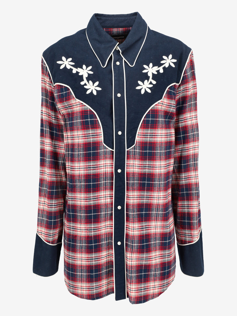 Dsquared² Embroidered Western Check Shirt RU21726.44  Dsquared² 
