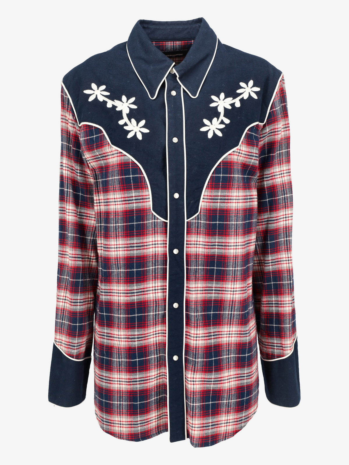 Dsquared² Embroidered Western Check Shirt RU21726.44  Dsquared² 