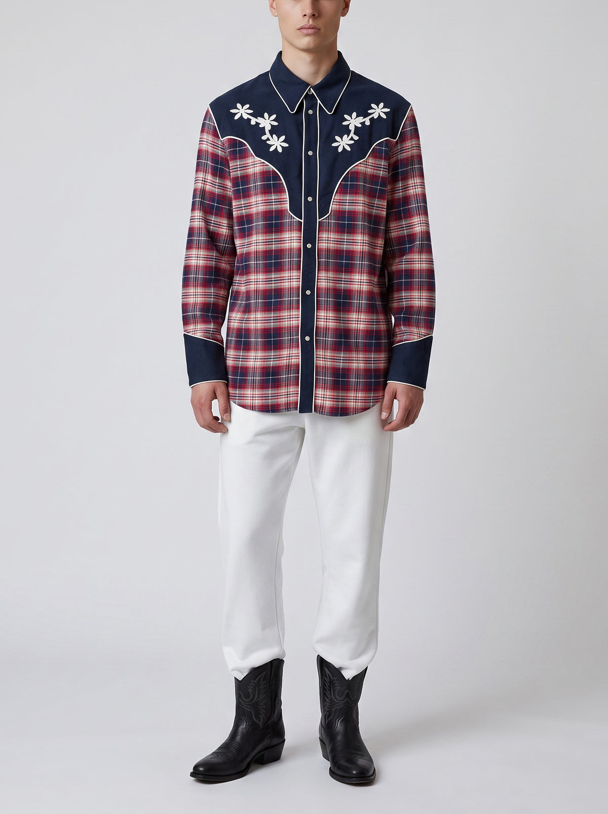 Dsquared² Embroidered Western Check Shirt RU21726.44  Dsquared² 