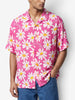 Vintage Fuchsia Daisy Print Shirt MU260922.33  Erl 