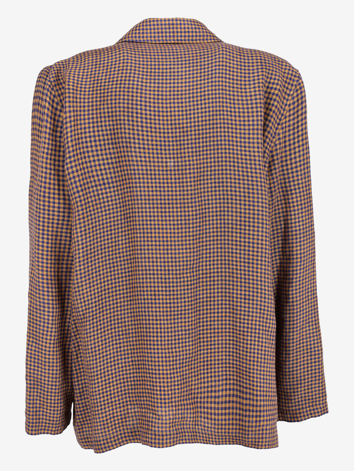 Gucci Yellow and Blue Checked Linen Blazer MU260922.54  Gucci 