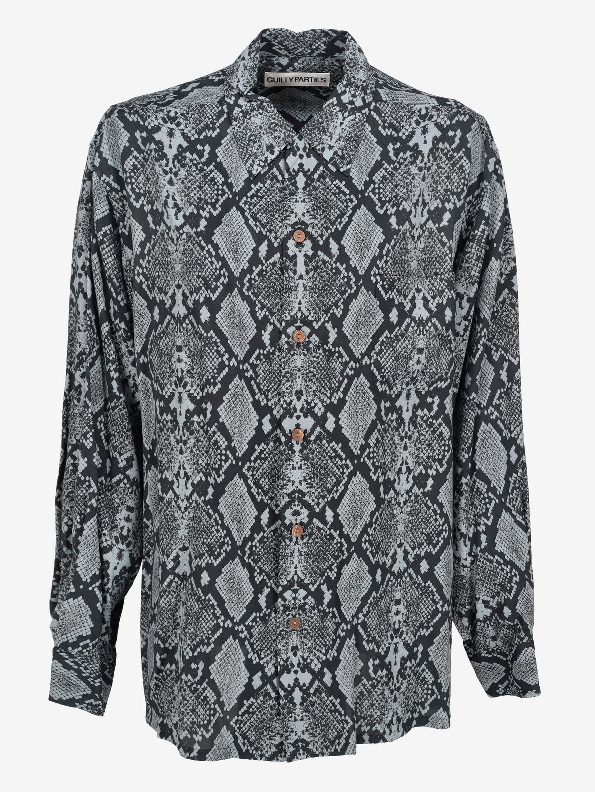 Guilty Parties All-Over Python Print Shirt MU260922.39  Guilty parties 