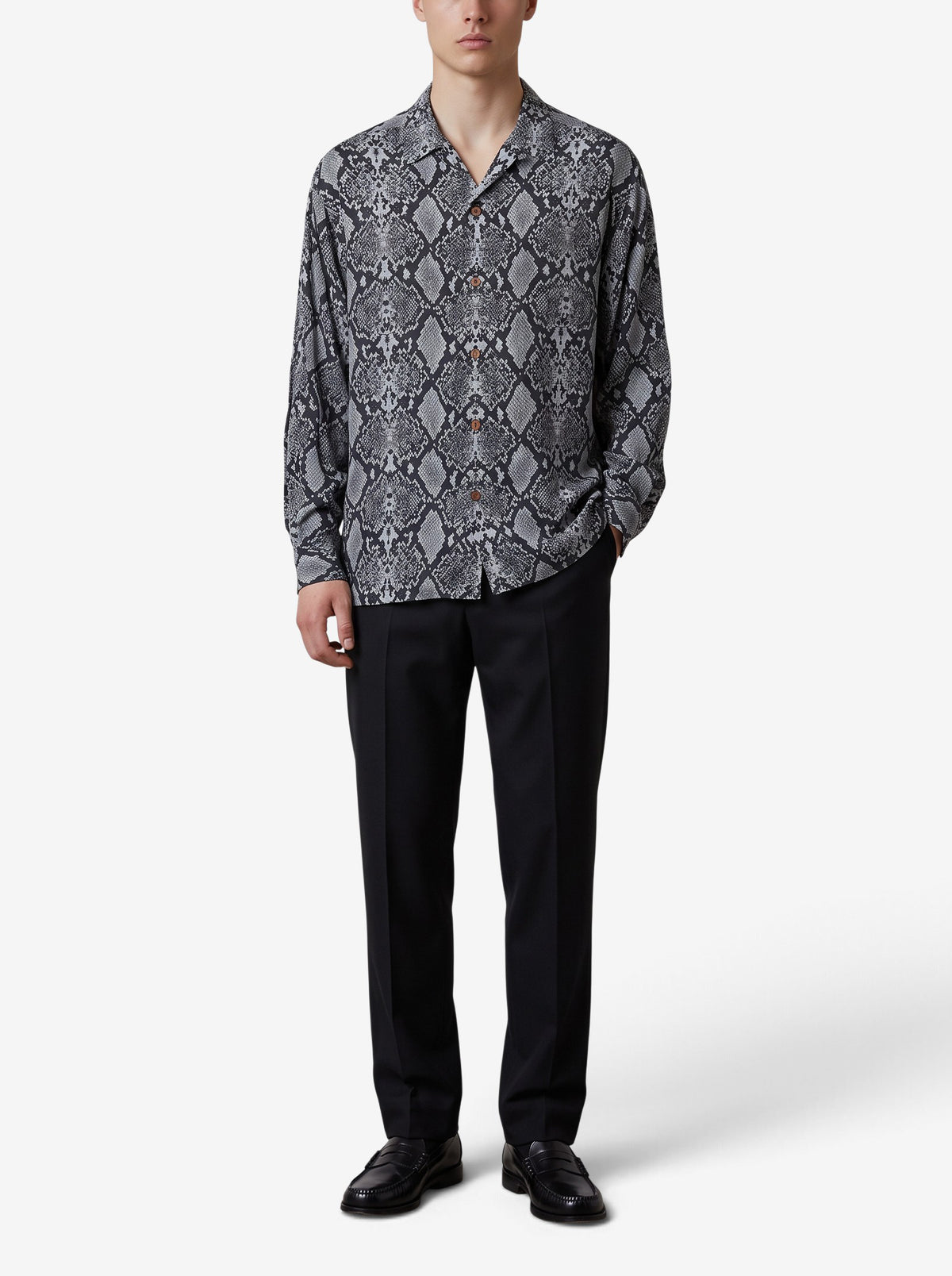 Guilty Parties All-Over Python Print Shirt MU260922.39  Guilty parties 