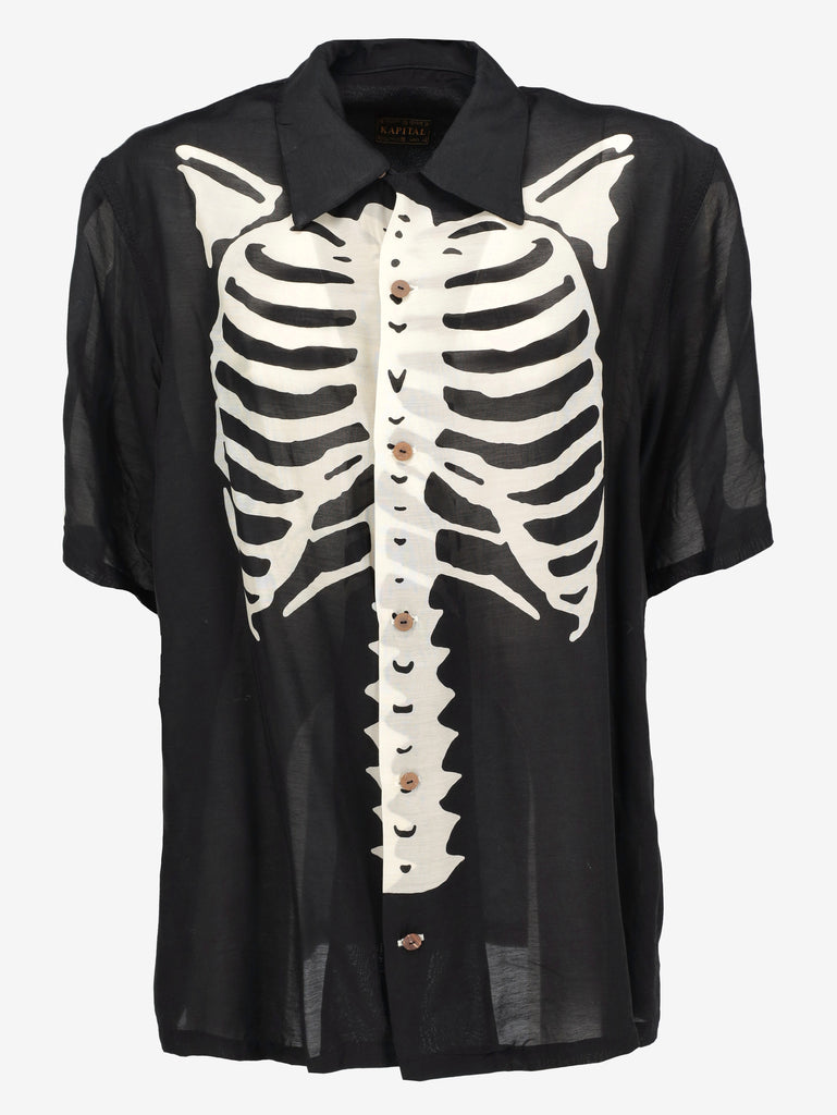 KAPITAL Skeleton Print Short-Sleeve Shirt MU260922.34  Kapital 