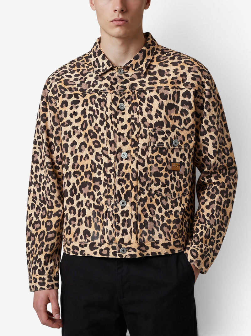 KAPITAL Leopard Print Cotton Shirt MU260922.35  Kapital 