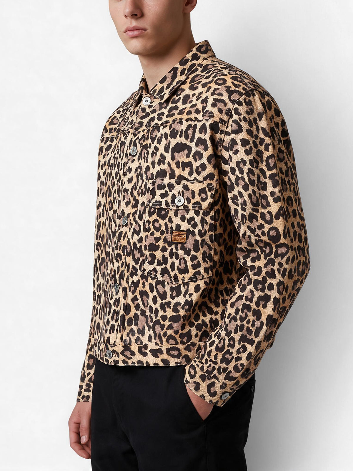 KAPITAL Leopard Print Cotton Shirt MU260922.35  Kapital 