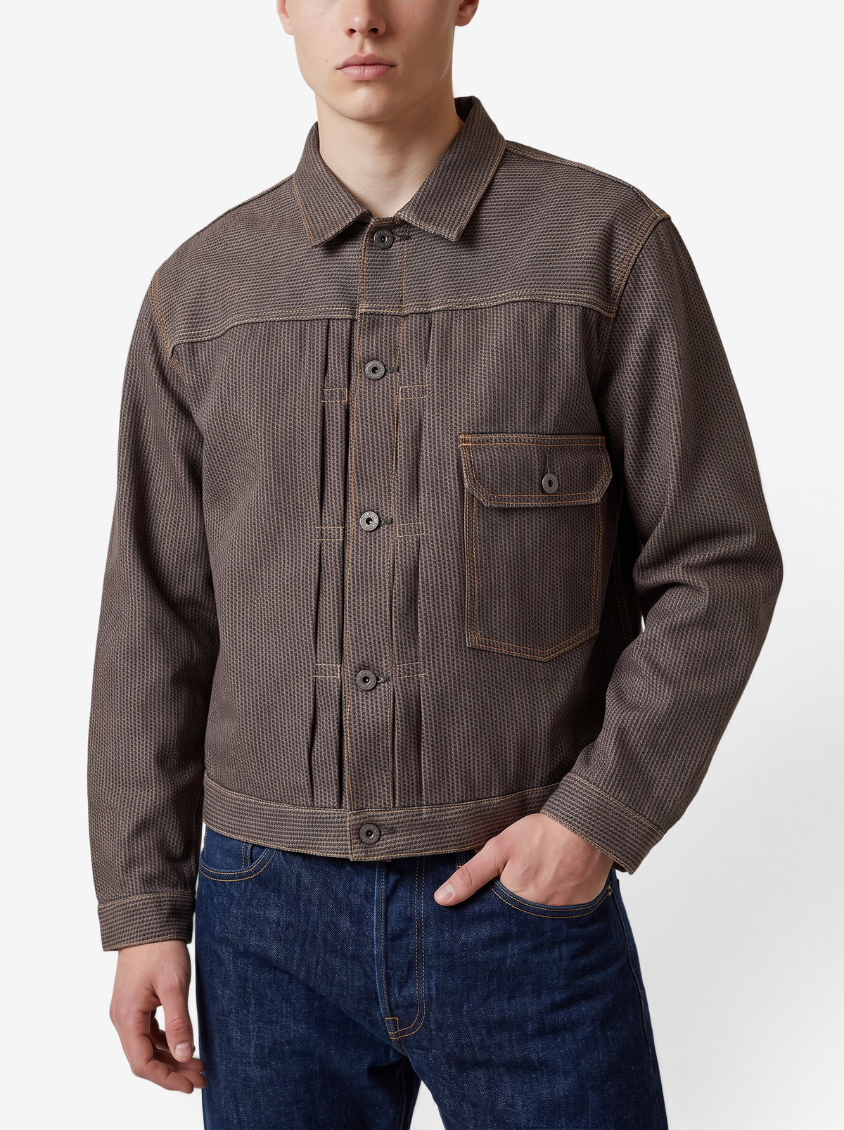 KAPITAL Textured Cotton Jacket MU260922.55  Kapital 