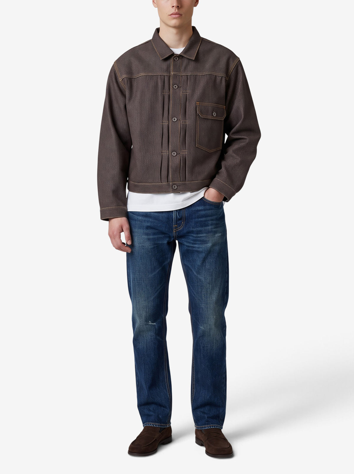 KAPITAL Textured Cotton Jacket MU260922.55  Kapital 