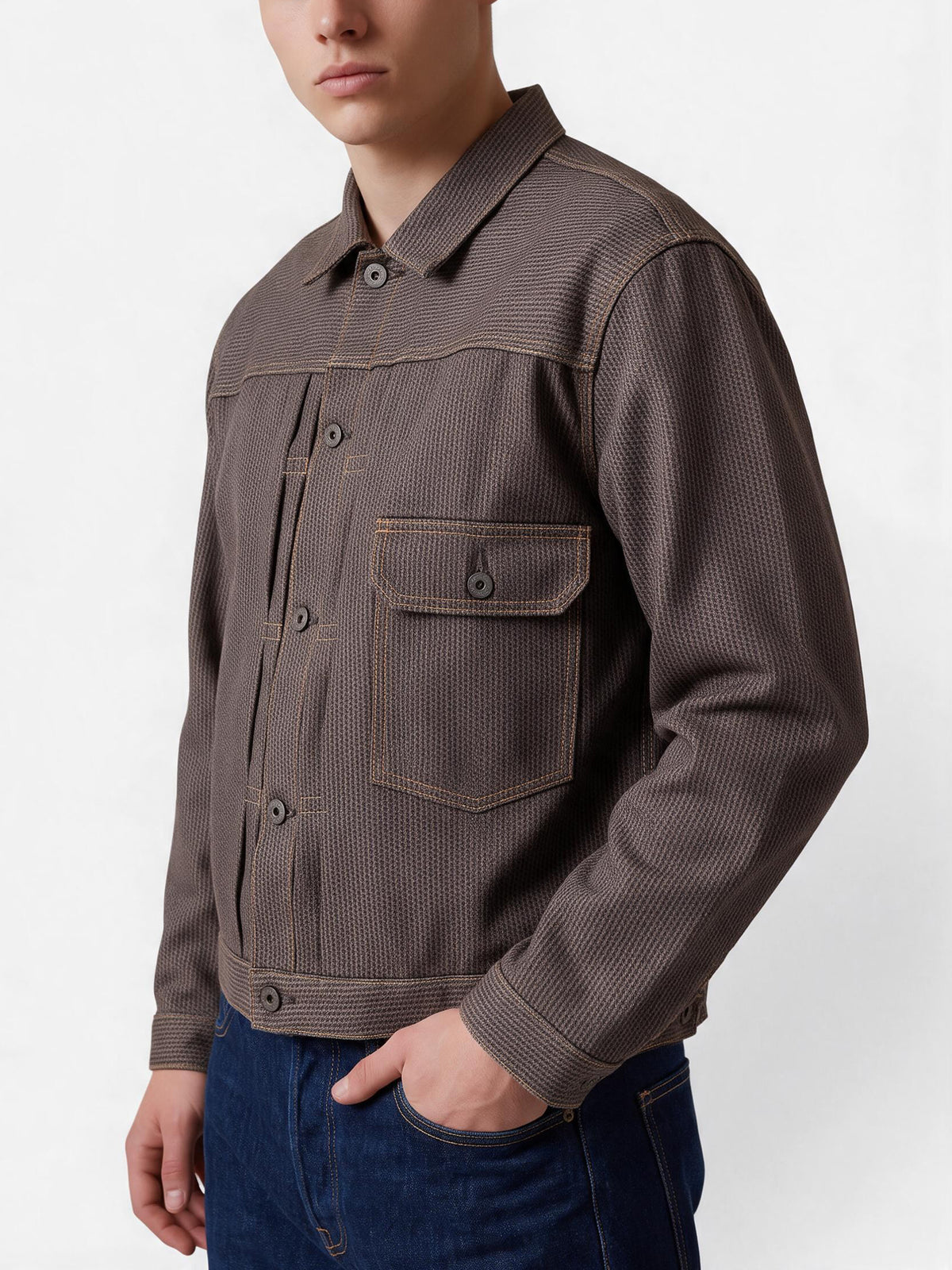 KAPITAL Textured Cotton Jacket MU260922.55  Kapital 