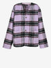 Vintage Lilac Tartan Wool-Blend Cardigan MU260922.60  Pleasures 