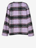 Vintage Lilac Tartan Wool-Blend Cardigan MU260922.60  Pleasures 