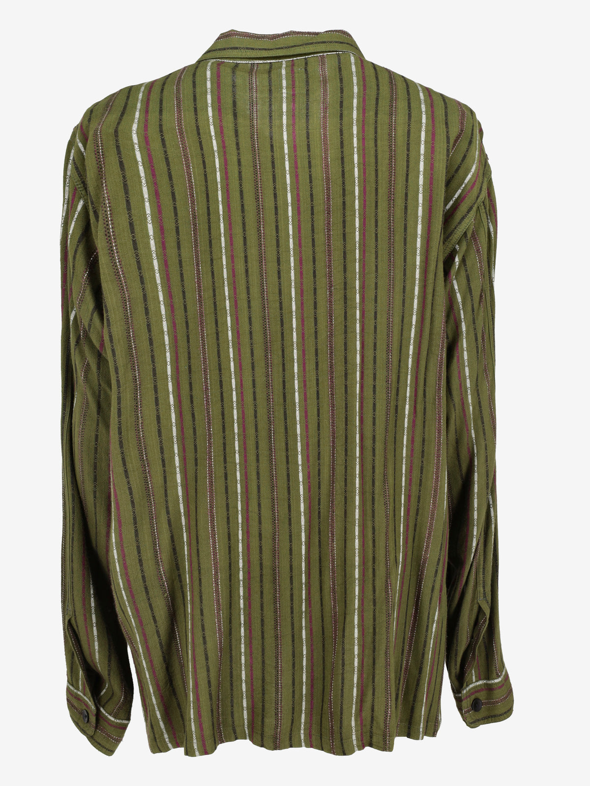 South2 West8 Oversized Striped Rayon Shirt MU260922.38  South2 west8 