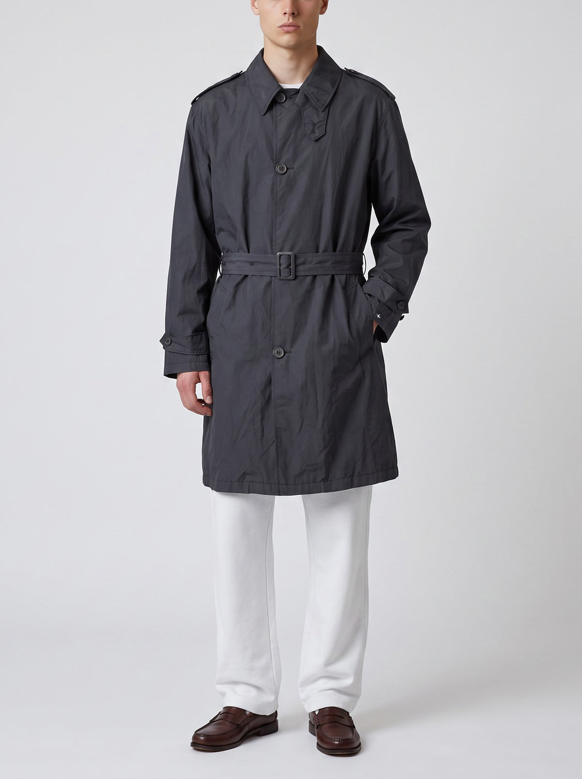 Stone Island Lightweight Belted Raincoat RU21726.21  Stone island 
