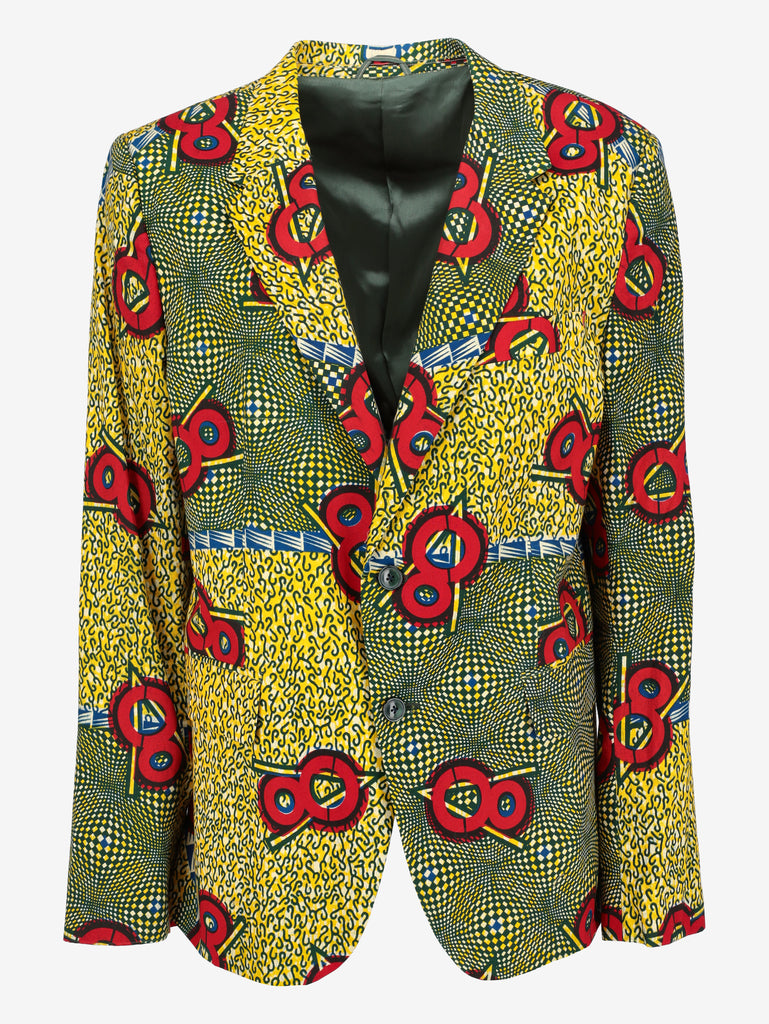 Vintage African-Inspired Printed Blazer RU21726.13  Vintage 