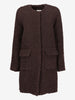 Agnona Coat in Brown Shearling CVM25.14.93  Agnona 