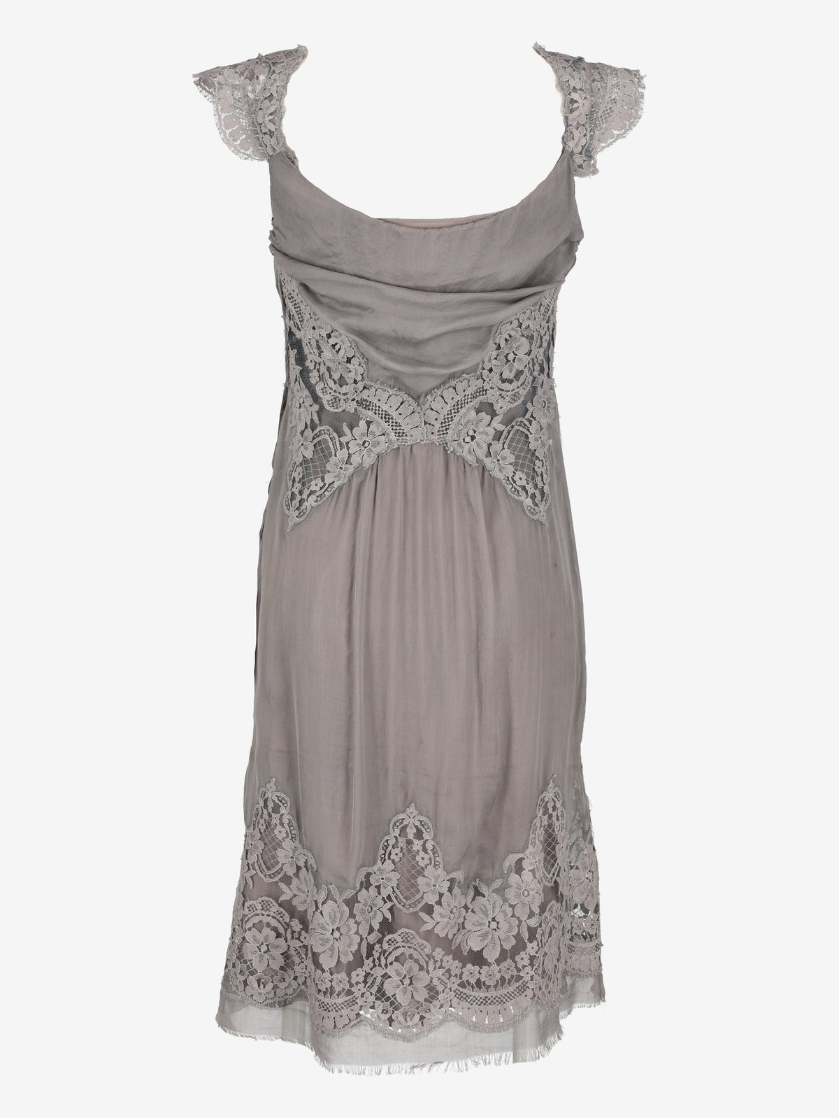 Alberta Ferretti Layered Lace Mini Dress B22126.41  Alberta Ferretti 