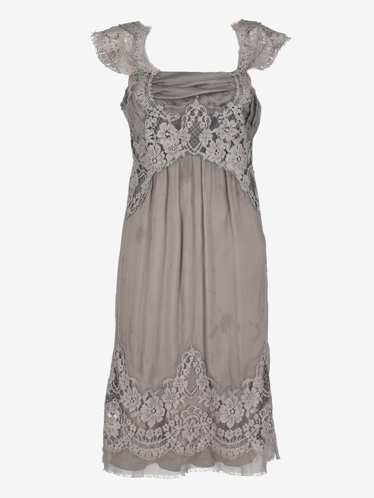 Alberta Ferretti Layered Lace Mini Dress B22126.41  Alberta Ferretti 