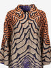 Alberta Ferretti Textured Geometric Lightweight Coat CVM26.6.104  Alberta Ferretti 