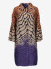 Alberta Ferretti Textured Geometric Lightweight Coat CVM26.6.104  Alberta Ferretti 