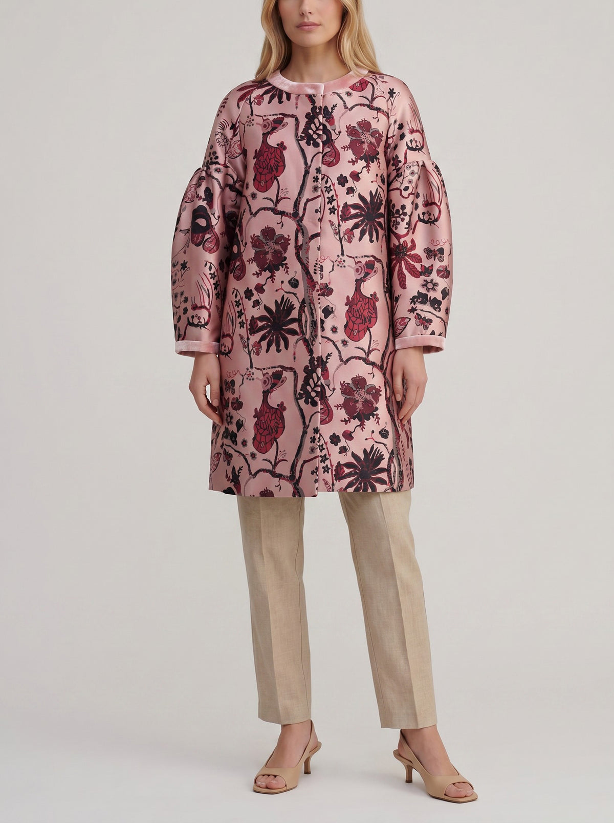 Alberta Ferretti Floral Lightweight Coat CVM26.6.150  Alberta Ferretti 