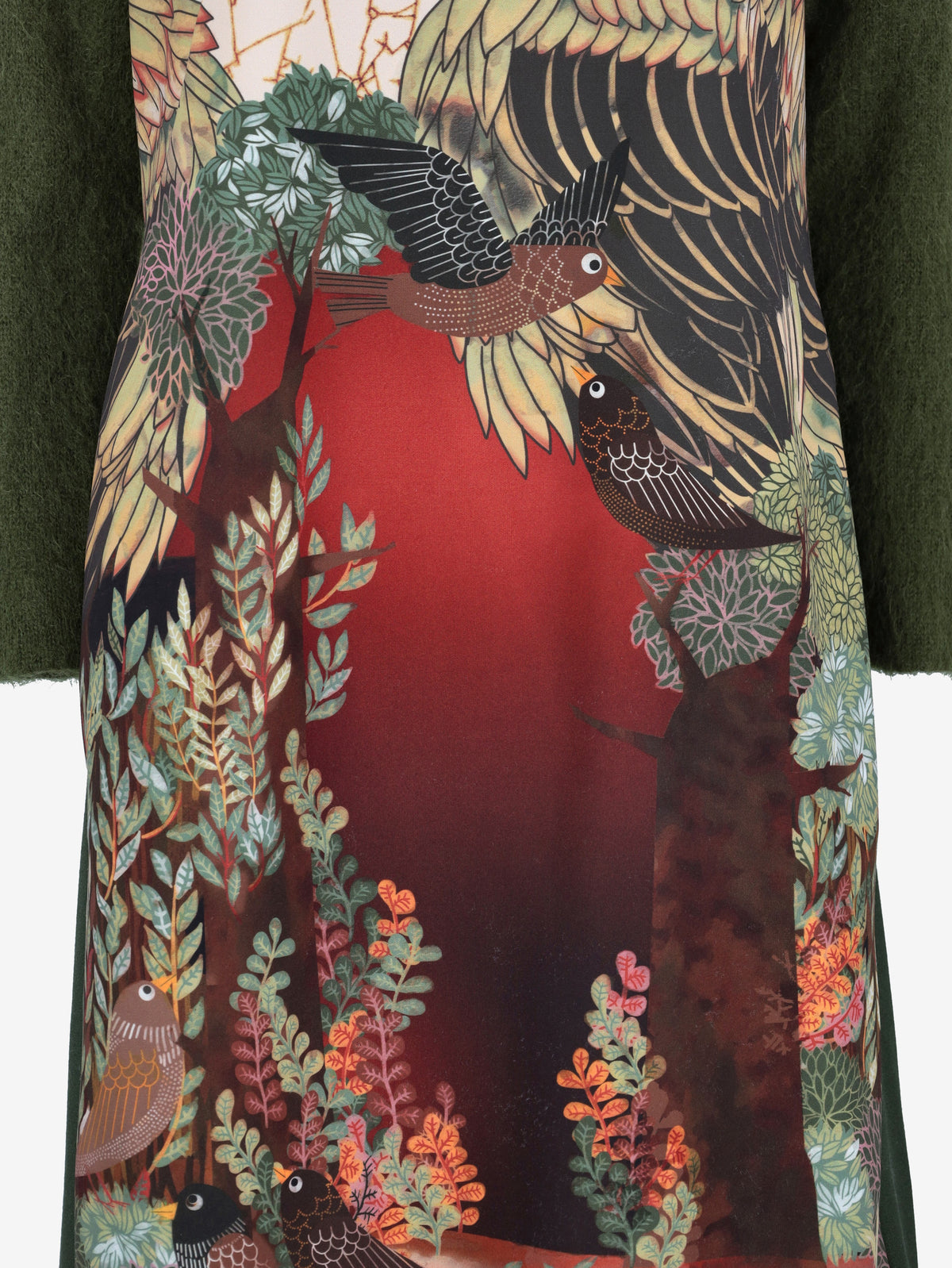 Alberta Ferretti Longsleeve Dress in Wool and Cotton Blend CVM26.6.62  Alberta Ferretti 