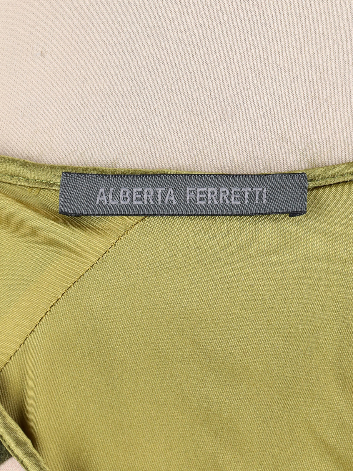 Alberta Ferretti Longsleeve Dress in Wool and Cotton Blend CVM26.6.62  Alberta Ferretti 