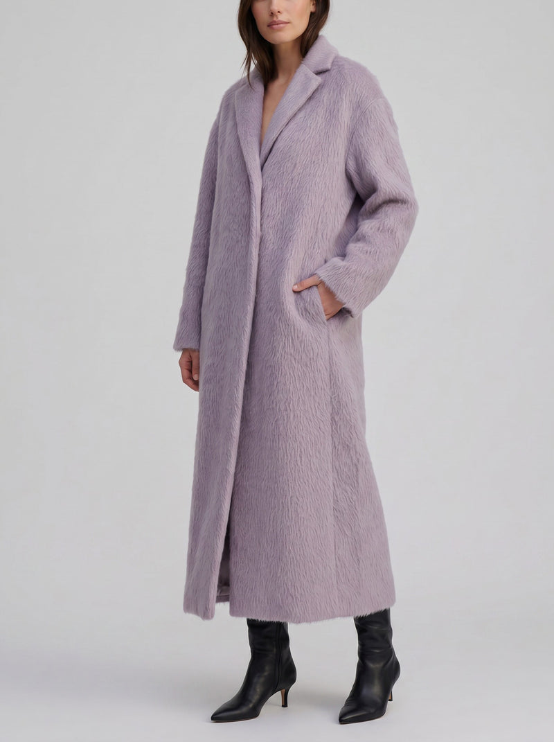 Alberto Zambelli Long Faux Fur-Effect Coat MR22526.8  Alberto zambelli 