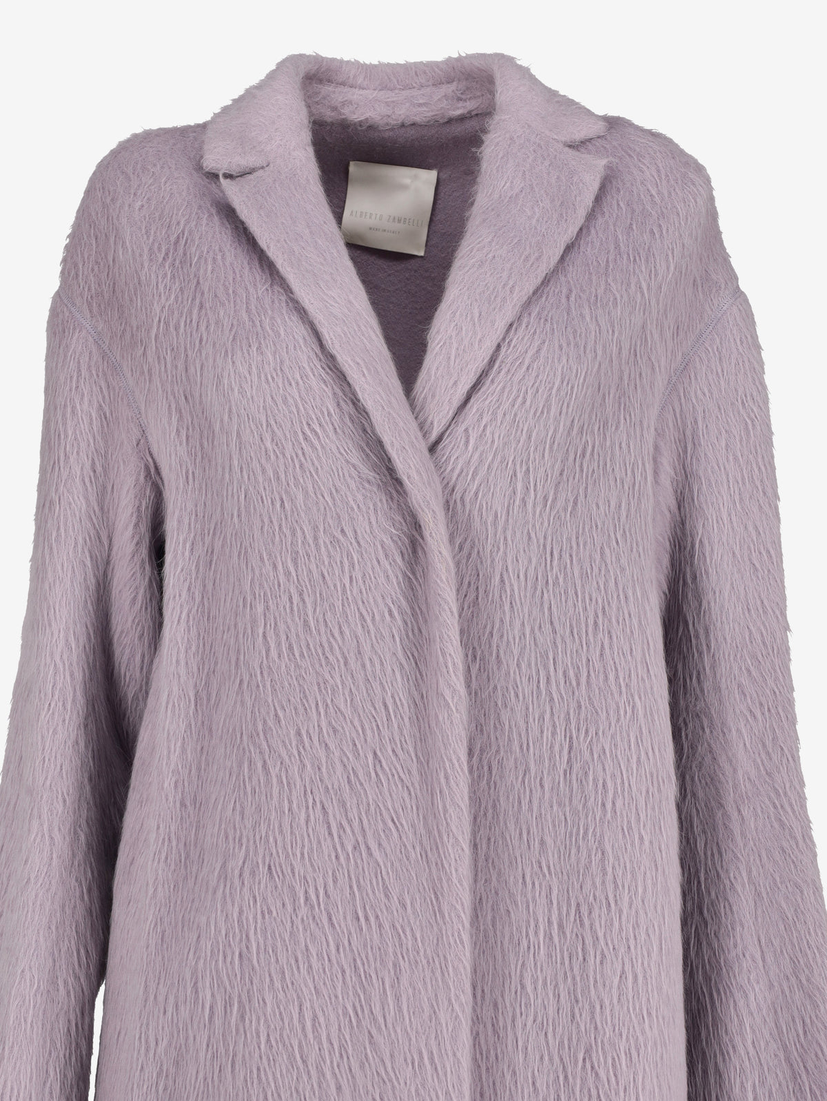 Alberto Zambelli Long Faux Fur-Effect Coat MR22526.8  Alberto zambelli 