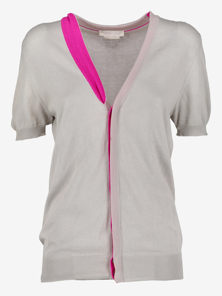 Alexander McQueen Lightweight Short-Sleeve Cardigan MR301024.46  Alexander McQueen 