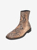 Vintage Python-Print Leather Ankle Boots W051026.7  Andersson bell 