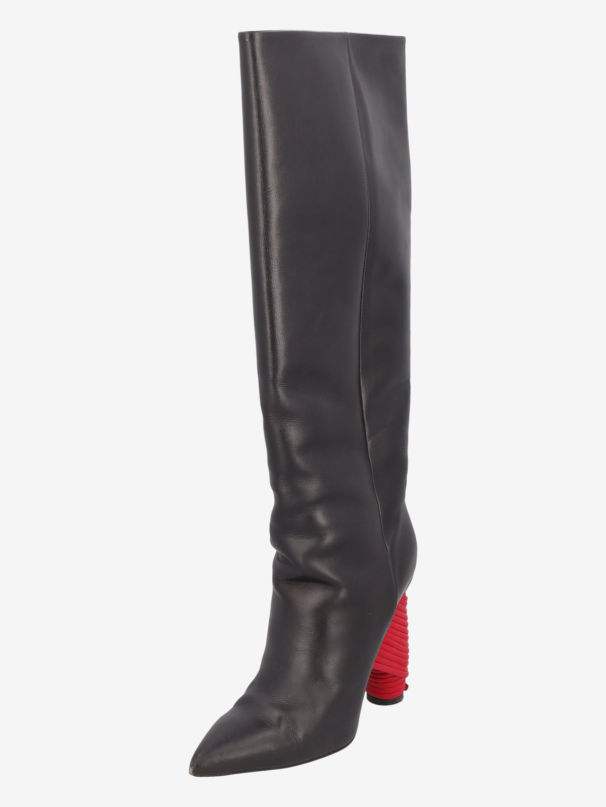 Balenciaga Pointed-Toe Boots with Red Heel Detail W29092026.9  Balenciaga 