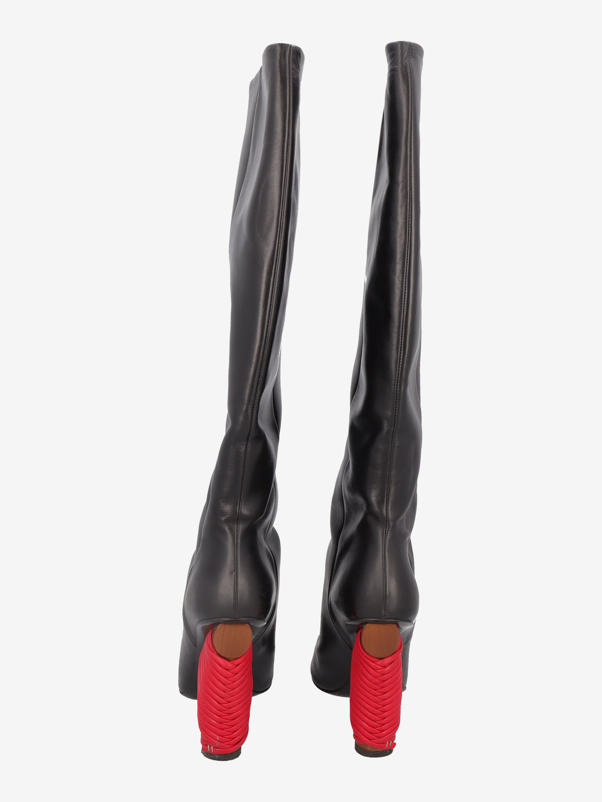 Balenciaga Pointed-Toe Boots with Red Heel Detail W29092026.9  Balenciaga 