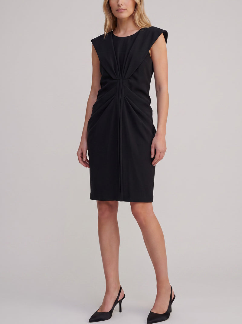 Balenciaga Black Silk Draped Midi Dress W2926.9  Balenciaga 