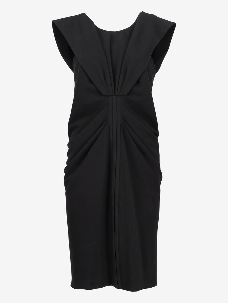 Balenciaga Black Silk Draped Midi Dress W2926.9  Balenciaga 