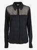 Basile Black Shirt With Transparent Detail W2511.72  Basile 