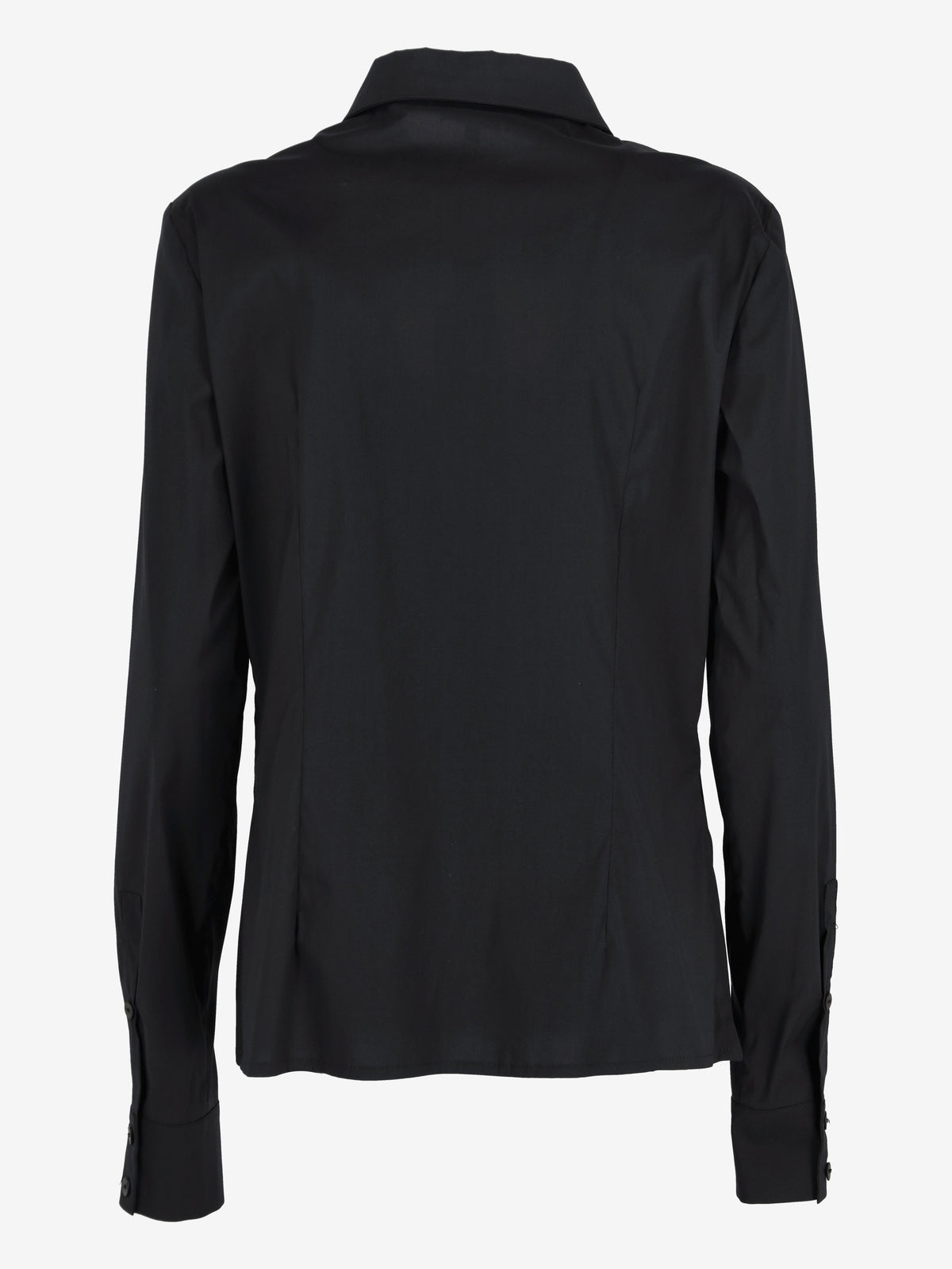 Basile Black Shirt With Transparent Detail W2511.72  Basile 
