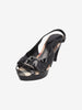 Burberry Vintage Wood-Heel Sandals with Check Footbed W28926.4  Burberry 